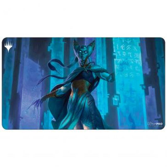 Ultra Pro: UP19274 Kamigawa Neon Dynasty Playmat V4 featuring Tamiyo - Compleat Sage