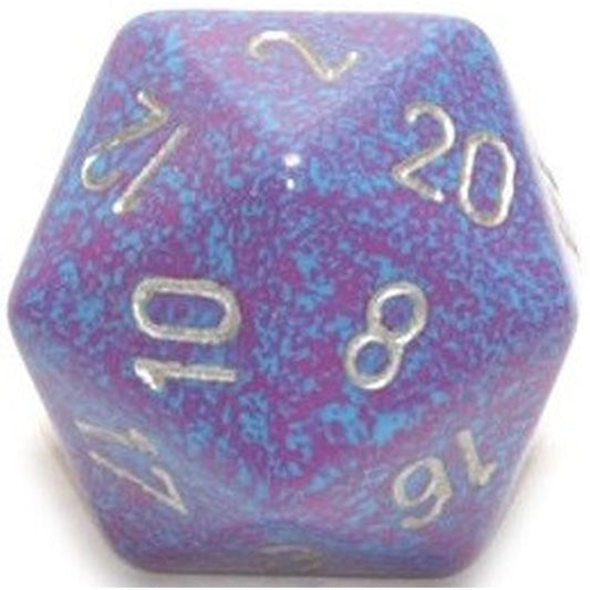 CHX XS2004 Speckled Silver Tetra 34mm d20 Dice