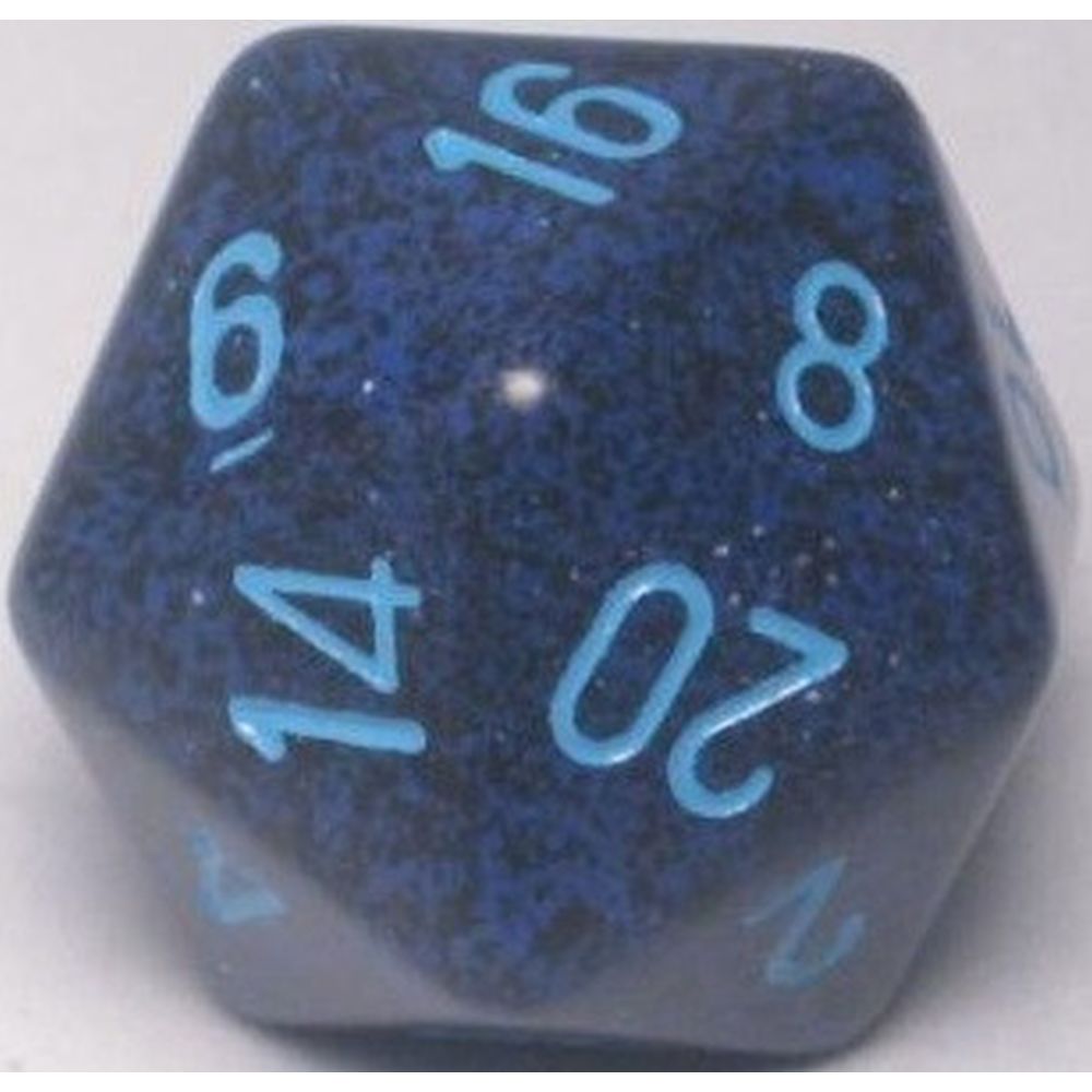 CHX XS2053 Speckled Cobalt 34mm d20 Dice