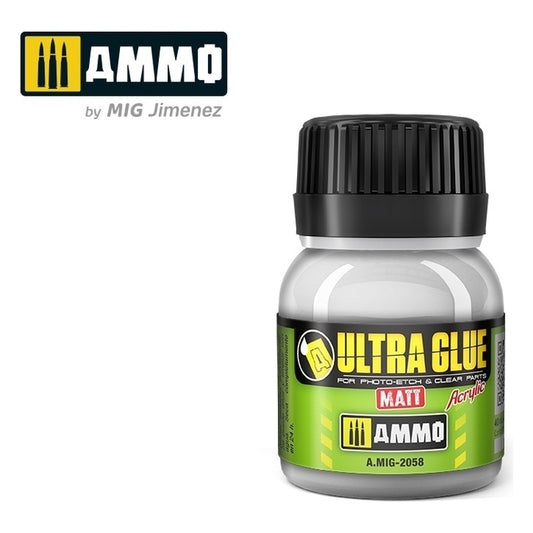 Ammo by MIG - Accessories - Ultra Glue Matt (Acrylic Waterbase Glue) 40ml