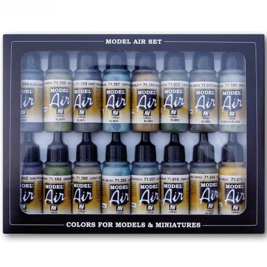 Vallejo - Model Air - Rlm Colors  16 Colour Set