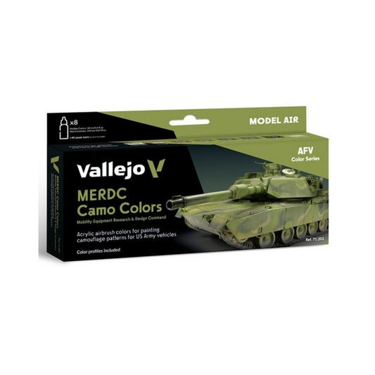 Vallejo - Model Air - Merdc Camo Colors  8 Colour Set