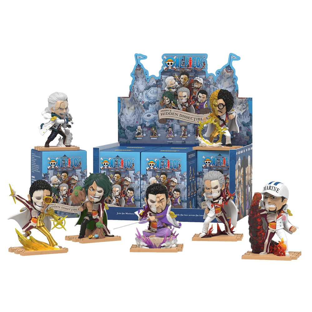 Mighty Jaxx: Freeny's Hidden Dissectibles – One Piece (Marines Edition) Display