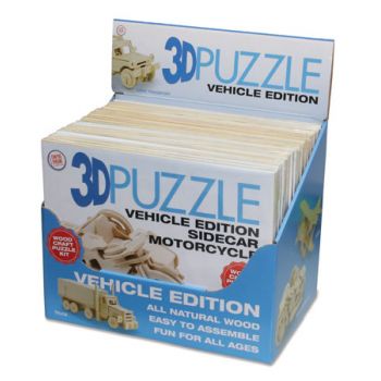3D Puzzle - Transport  assorted ( ONLY SOLD in Display of 24 )