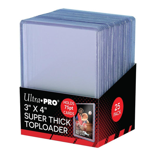 Ultra Pro: UP81347 3" X 4" Thick 75PT Toploader 25ct