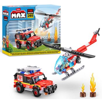 ZURU MAX Build City Fire Playset 265 Bricks ( was RRP $22.99 )