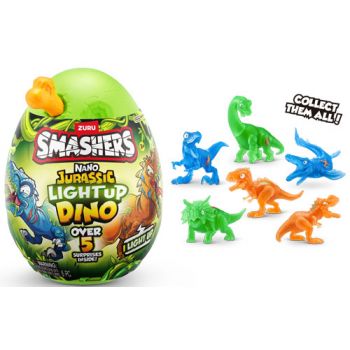 ZURU Smashers Jurassic Light-Up Nano Egg  ( ONLY SOLD in Display of 8 )