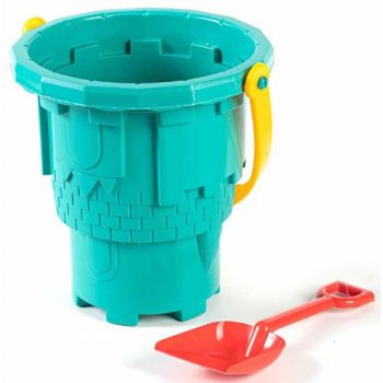 Beach Bucket Castle 19cm  with Spade