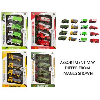 16pc Pull Back Emergency Vehicles assorted ( was RRP $24.99 )