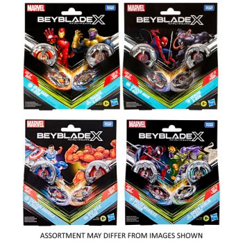 Beyblade X Marvel Collab Multipack  assorted ( ONLY SOLD in Carton of 8 )