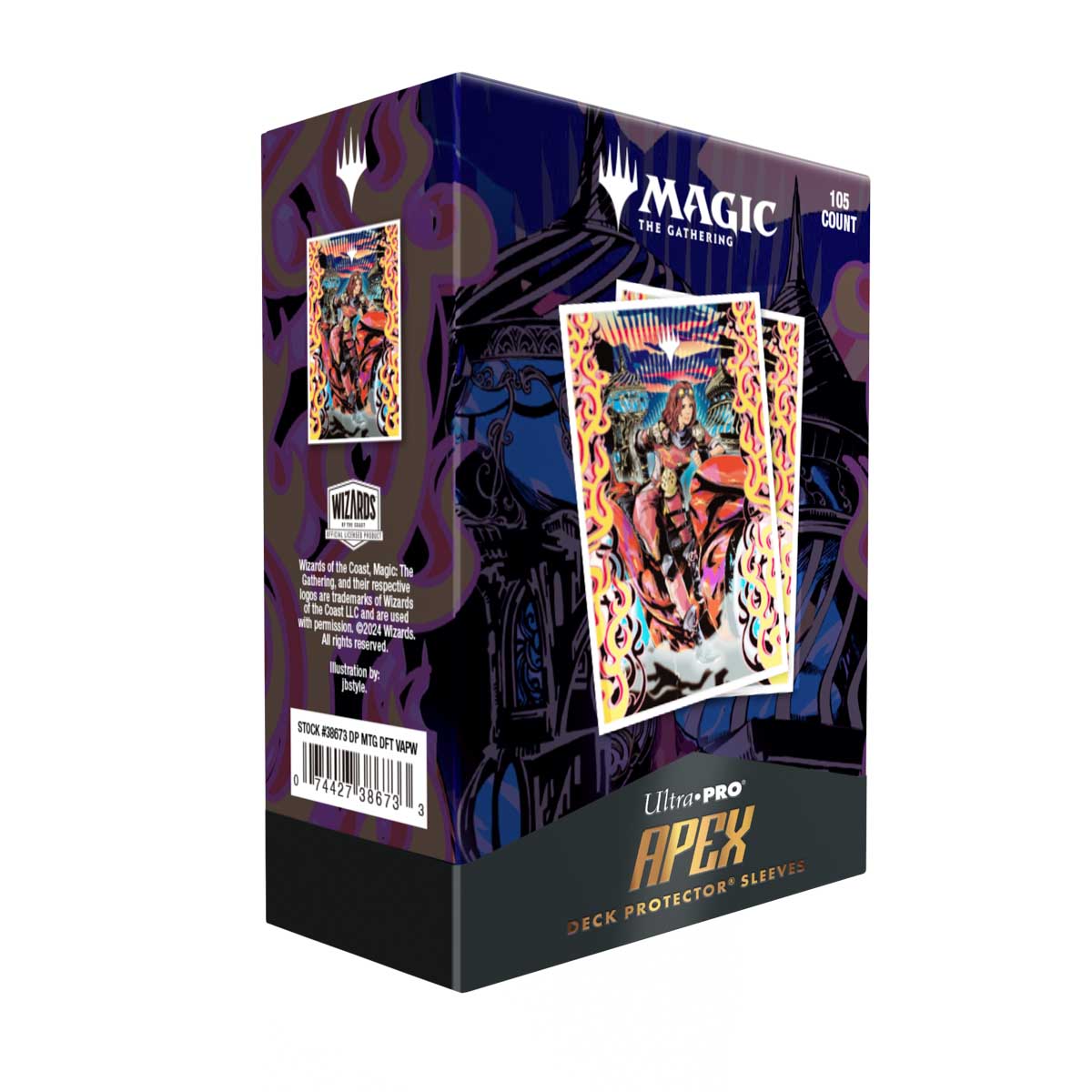 Ultra Pro: UP38673 MTG 2025 Aetherdrift 105ct Apex Deck Protector sleeves Variant Art PW MtG