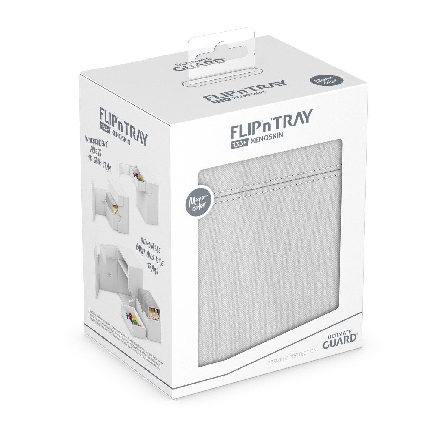 Ultimate Guard: Deck Box – XenoSkin Flip'n'Tray 133+ – White