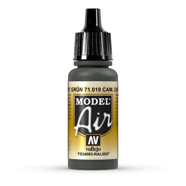 Vallejo - Model Air - Camouflage Dark Green 17 ml Old Formulation