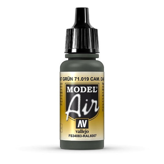 Vallejo - Model Air - Camouflage Dark Green 17 ml Old Formulation