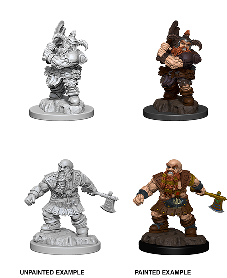 D&D Nolzurs Marvelous Unpainted Miniatures Male Dwarf Barbarian