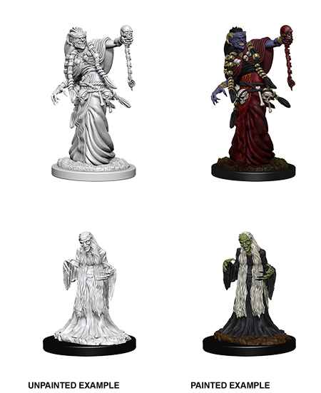 D&D Nolzurs Marvelous Unpainted Miniatures Green Hag & Night Hag