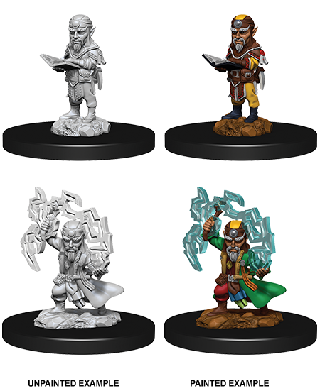 Pathfinder Deep Cuts Unpainted Miniatures Male Gnome Sorcerer