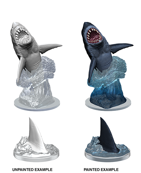WizKids Deep Cuts Unpainted Miniatures Shark