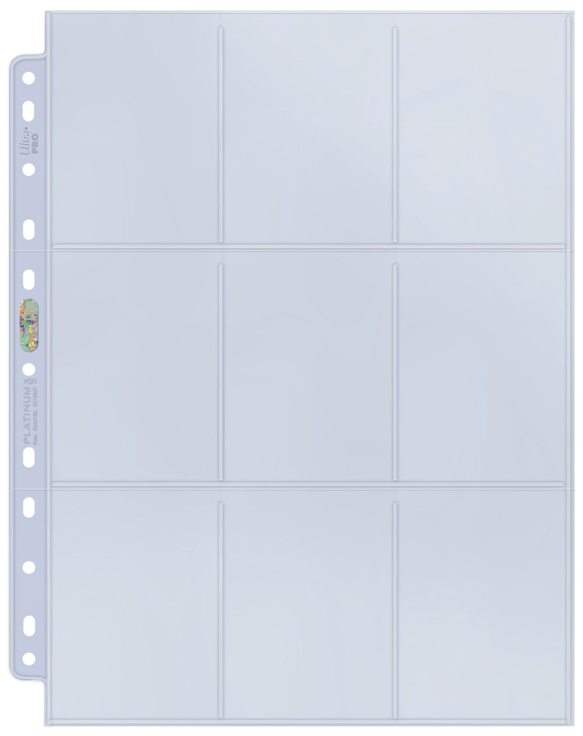 Ultra Pro: UP81442 9-Pocket Silver Series Page for Standard Size Cards