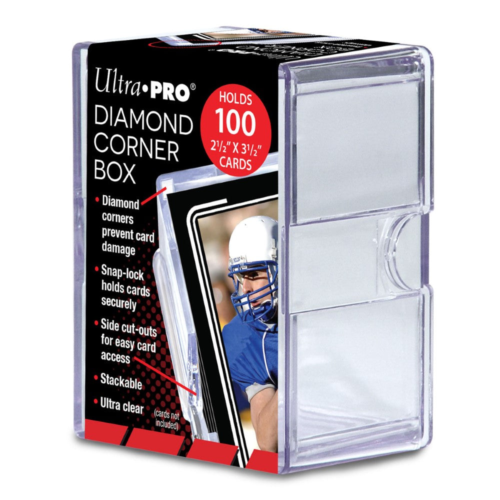 Ultra Pro: UP81723 Diamond Corner 100 Count Clear Card Storage Box