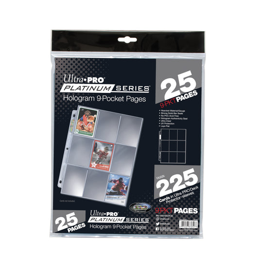 Ultra Pro: UP83652 Ultra PRO Platinum Series 9-Pocket Pages (25 ct retail pack)