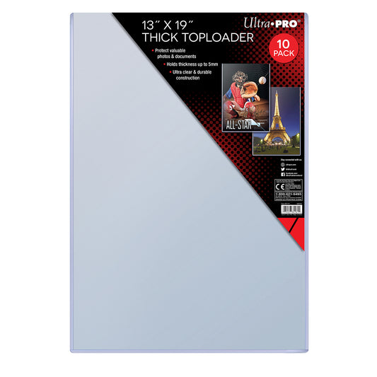 Ultra Pro: UP84161 13" X 19" Thick Toploader 10ct