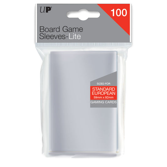 Ultra Pro: UP85944 Lite Standard European Board Game Sleeves 59mm x 92mm 100ct