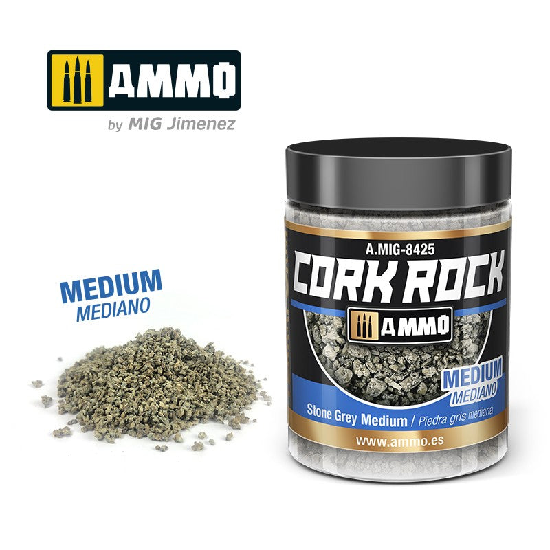 Ammo by MIG -  Dioramas - Terraform Cork Rock - Stone Grey Medium 100ml