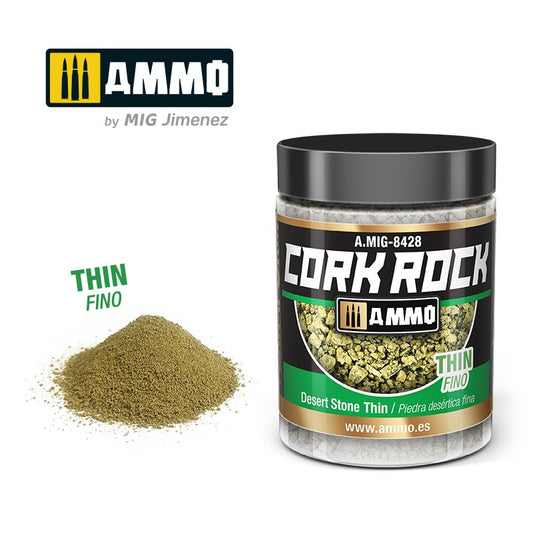 Ammo by MIG -  Dioramas - Terraform Cork Rock - Desert Stone Thin 100ml