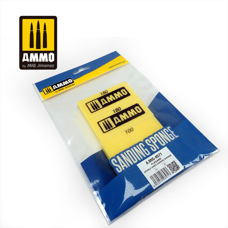 Ammo by MIG -  Accessories - Flexand Double Sided Sanding Sponge – 4 pcs.