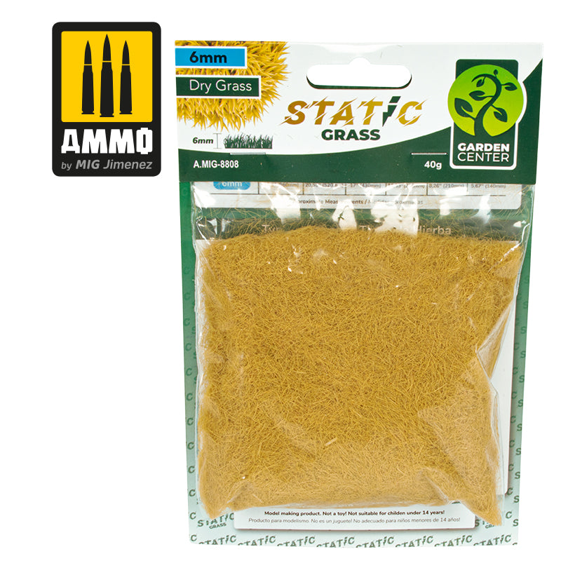 Ammo by MIG -  Dioramas - Static Grass - Dry Grass – 2mm