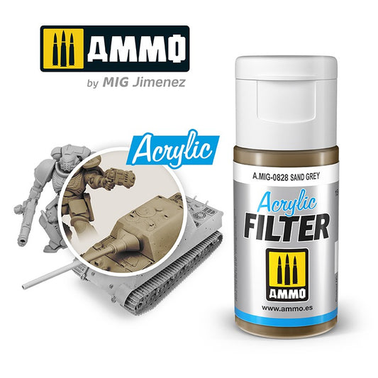 Ammo by MIG -  Acrylic Filter - Sand Grey