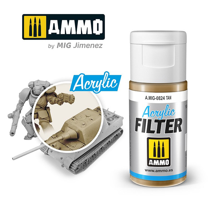 Ammo by MIG -  Acrylic Filter - Tan