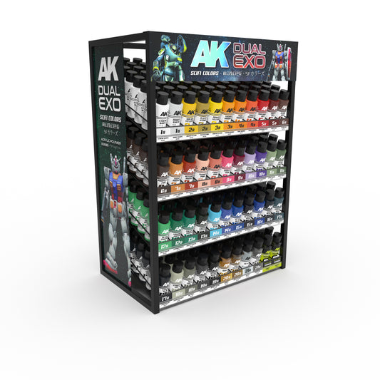 AK Interactive - Exp Dual Exo Full Stand Display (Stand with Stock)