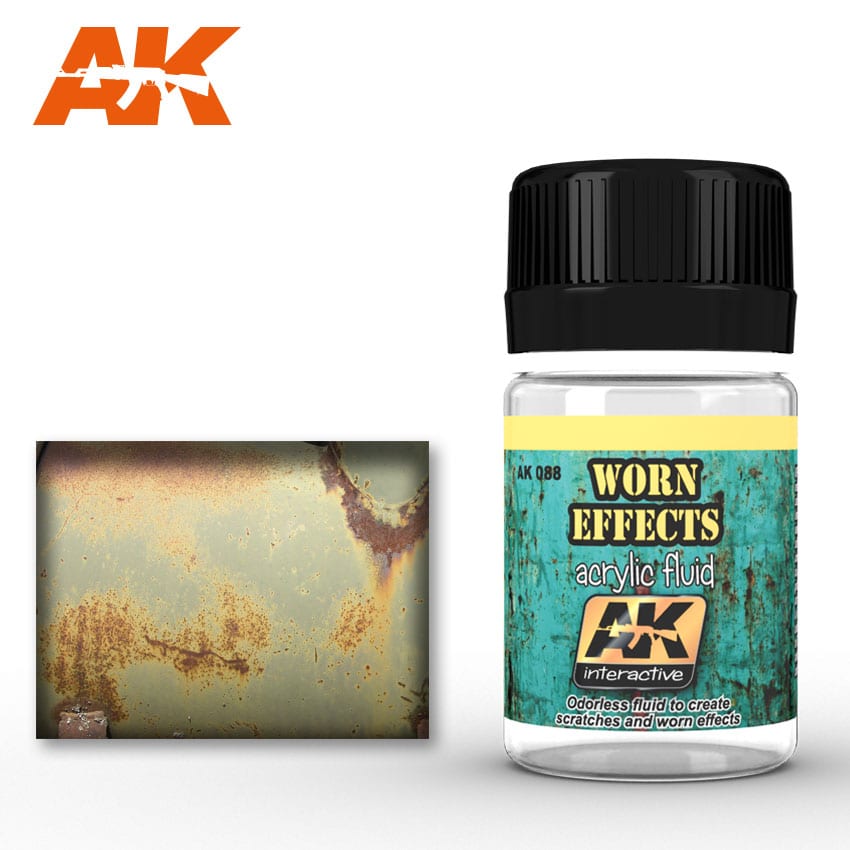 AK Interactive - Weathering Products - Worn Effects Acrylic Fluid 35ml