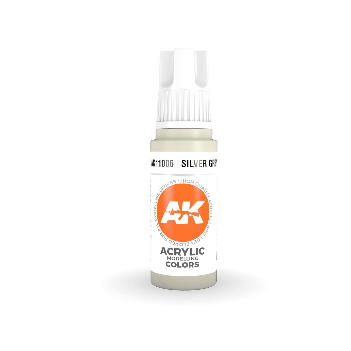 AK Interactive - 3 Gen Acrylics - Silver Grey 17ml