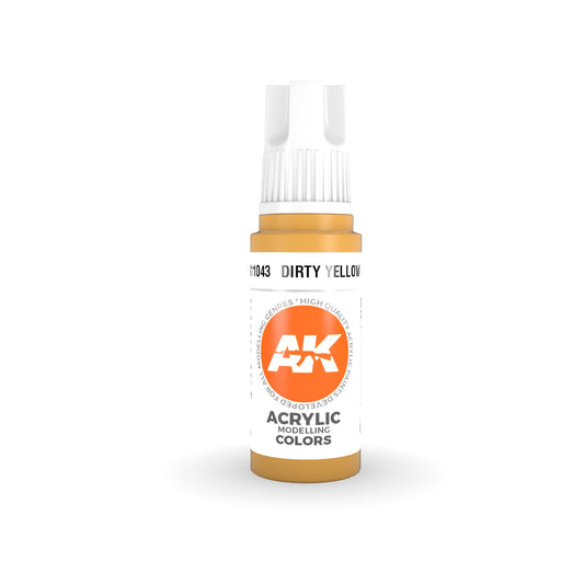 AK Interactive - 3 Gen Acrylics - Dirty Yellow 17ml