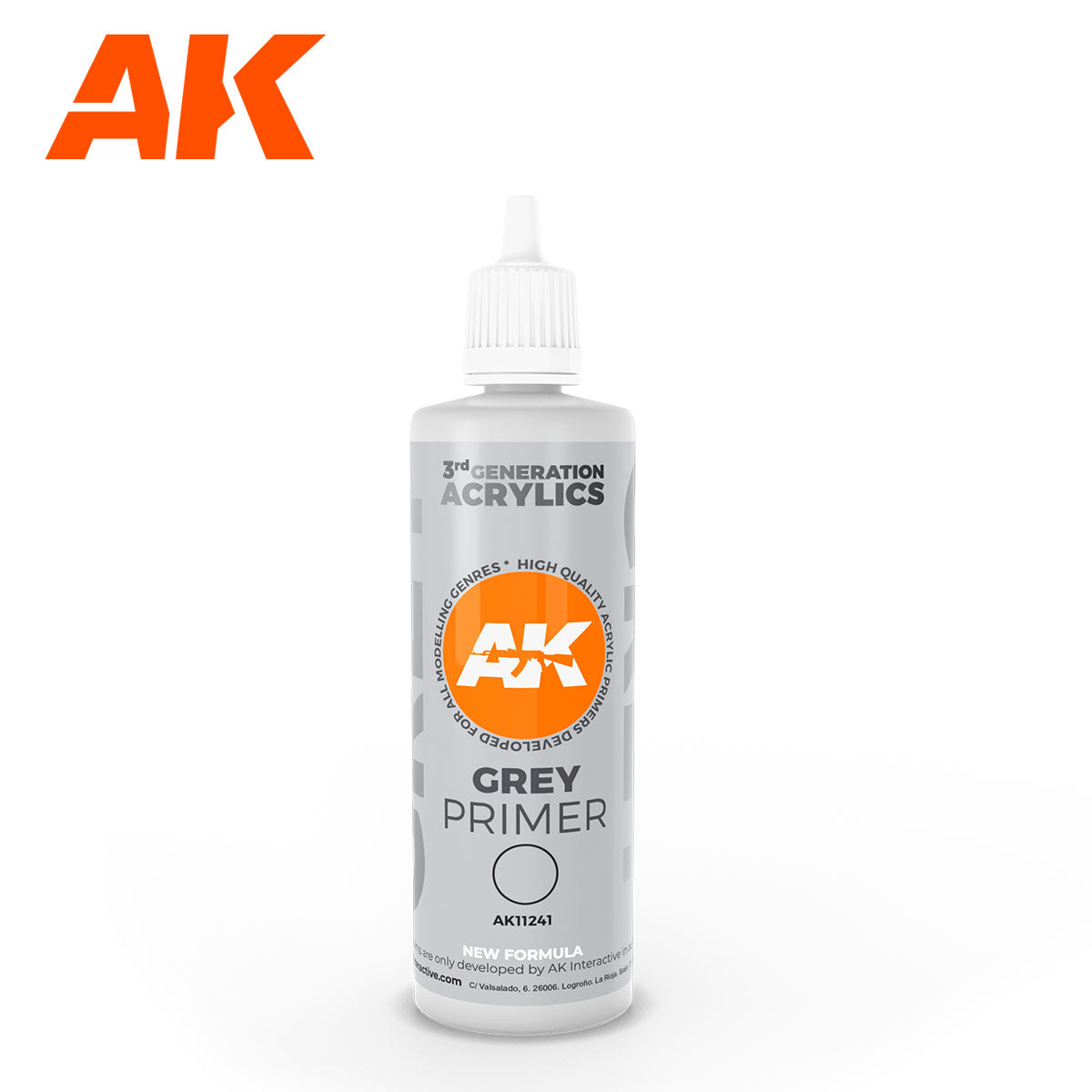 AK Interactive - 3 Gen Primers - Grey Primer 100 ml