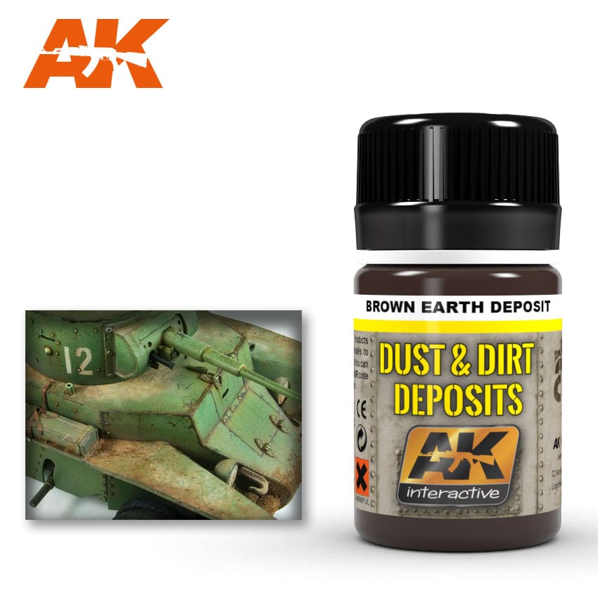 AK Interactive - Weathering Products - Brown Earth Deposit 35ml