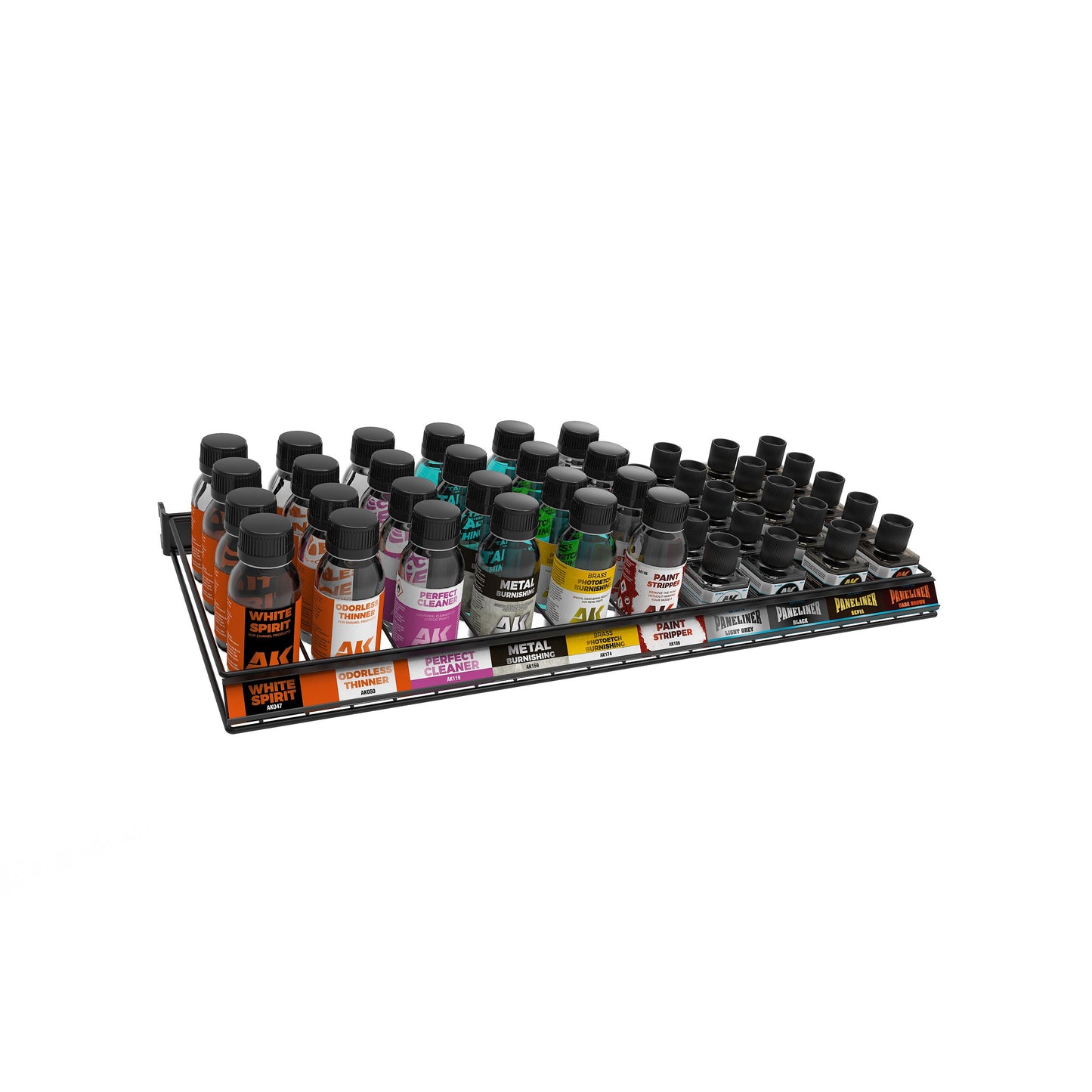 AK Interactive - Auxiliar Weathering Products Module - Modular Stand Display (Module with Stock)