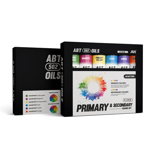 AK Interactive - Oils - Primary & Secondary Colors Set