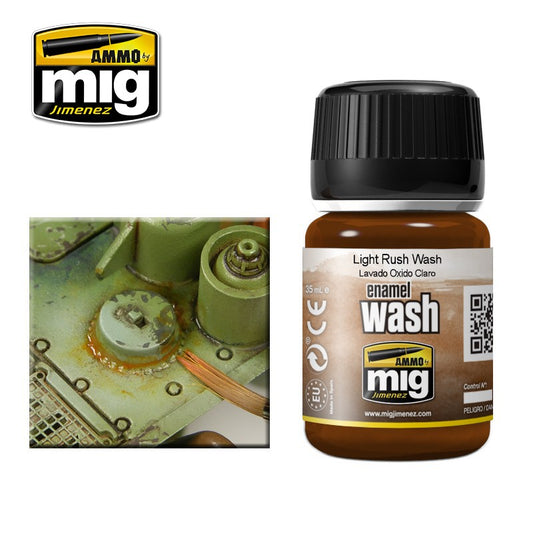 Ammo by MIG -  Enamel Washes - Light Rust Wash 35ml