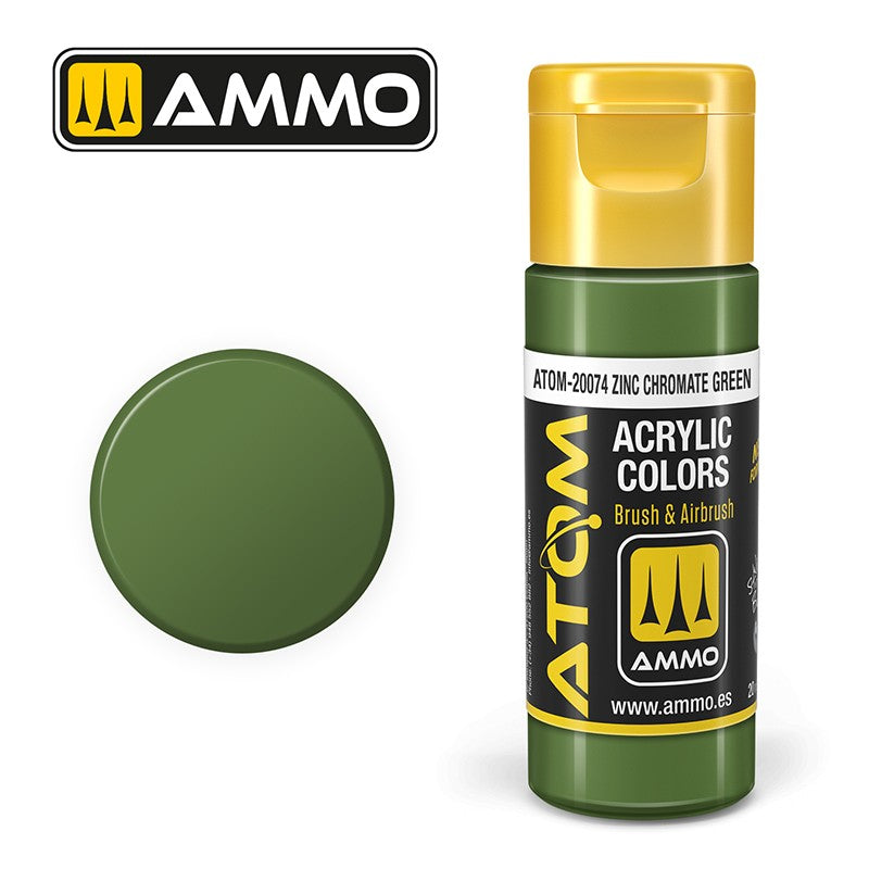 Ammo by MIG - Atom Color - Zinc Chromate Green 20ml