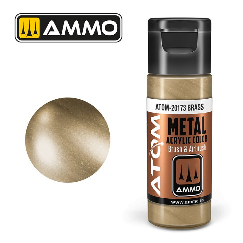 Ammo by MIG - Atom Color - Metallic - Brass 20ml
