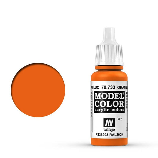 Vallejo Model Colour - Fluorescent Orange 17 ml Old Formulation