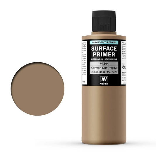 Vallejo - Surface Primer - German Dark Yellow Ral7028 200ml