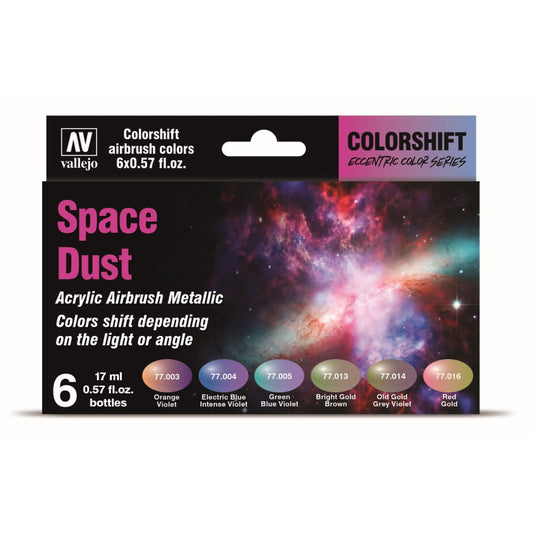 Vallejo - Eccentric - The Shifters Space Dust (6 Colour Set) Acrylic Airbrush Paint