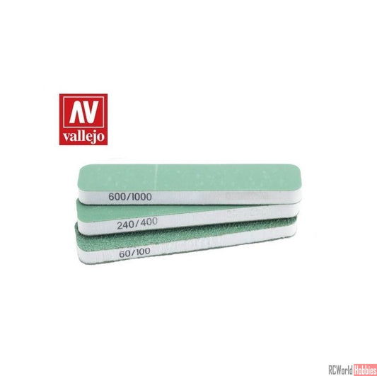 Vallejo - Hobby Tools - FlexiSander Dual Grit x3 (90x19x6mm)