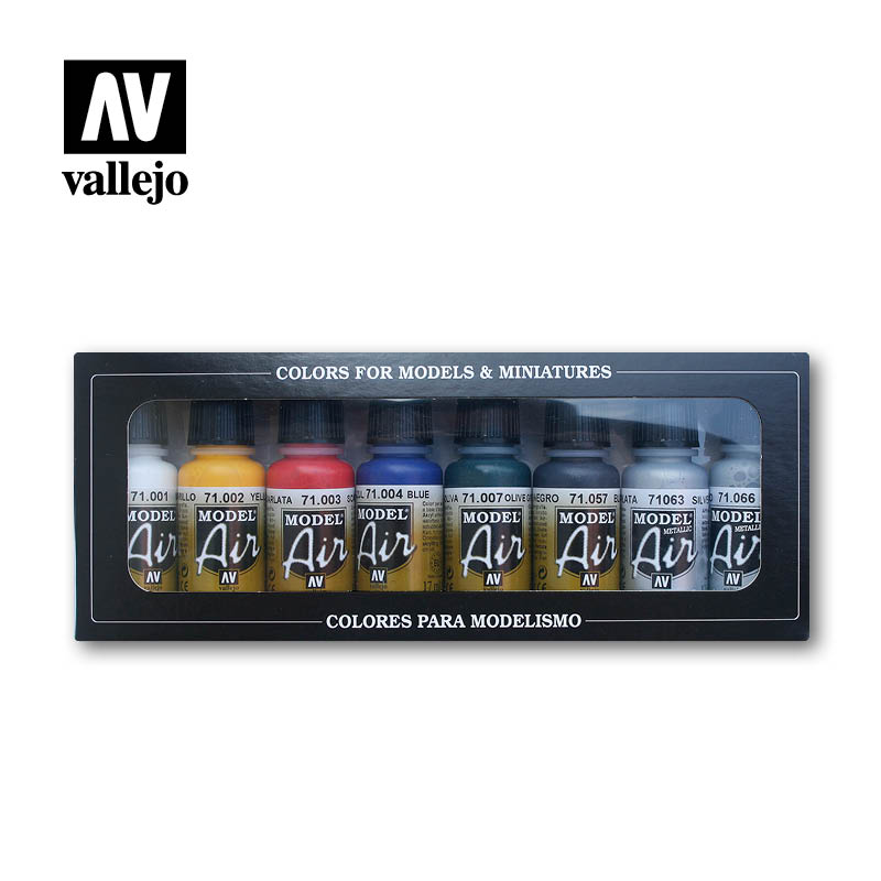 Vallejo - Model Air - Basic Colours 8 Color Set