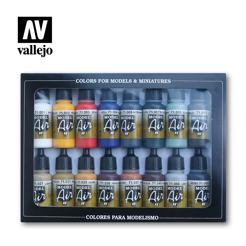 Vallejo - Model Air - Basic Colour Pack 16 Colour Set